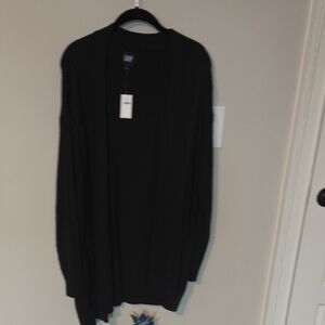 GAP Black Open Front Sweater